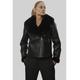 James Lakeland Womens Faux Leather Jacket Black - Size 16 UK