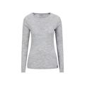 Mountain Warehouse Womens/Ladies Merino II Thermal Top (Light Grey) - Size 6 UK