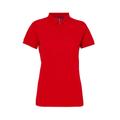 Asquith & Fox Womens/Ladies Short Sleeve Performance Blend Polo Shirt (Cherry Red) - Multicolour - Size X-Small