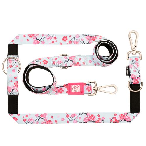 Max & Molly Multifunktionsleine Cherry Bloom L: 200cm lang, 25mm breit Hund