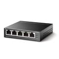 TP-LINK (TL-SF1005LP) 5-Port 10/100 Unmanaged Desktop Switch 4-Port PoE Intelligent Power Steel Case