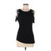 INC International Concepts Short Sleeve T-Shirt: Black Tops - Women's Size Medium
