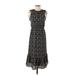 J.Crew Mercantile Casual Dress - Midi Crew Neck Sleeveless: Black Dresses - Women's Size 2X-Small