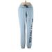 U.S. Polo Assn. Sweatpants - High Rise: Blue Activewear - Women's Size Large