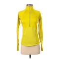 Athleta Track Jacket: Short Yellow Solid Jackets & Outerwear - Women's Size 2X-Small