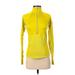 Athleta Track Jacket: Short Yellow Solid Jackets & Outerwear - Women's Size 2X-Small