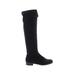 Stuart Weitzman Boots: Black Solid Shoes - Women's Size 7 1/2 - Round Toe