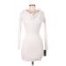 Wild Fable Casual Dress - Sweater Dress: White Dresses - New - Women's Size Medium