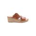 Ugg Australia Wedges: Tan Solid Shoes - Women's Size 6 - Open Toe