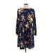 Old Navy Casual Dress: Blue Floral Dresses - Women's Size X-Small