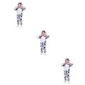 Abaodam 3pcs Cow Cosplay Cow Costume Cow Outfit Animal Costume for Kids The Cow Costumes Child