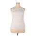 Zyia Active Active Tank Top: White Activewear - Women's Size 2X-Large