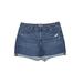 Sonoma Goods for Life Denim Shorts: Blue Print Bottoms - Women's Size 18 - Dark Wash