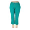 Woman Within Jeggings - High Rise Straight Leg Boyfriend: Teal Bottoms - Women's Size 20 - Medium Wash