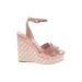 Aldo Wedges: Pink Solid Shoes - Women's Size 7 - Open Toe