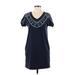 Nic + Zoe Casual Dress - Shift: Blue Dresses - Women's Size X-Small