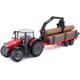 10Cm Massey Fergusson 8740S Tractor With Log Loader And