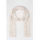 White All Over Polka Dot Scarf