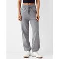 Bershka Plush Joggers Women 10-12 Grey