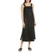 Madewell Dresses | Madewell Women’s True Linen & Cotton Princess Seamed Midi Dress Small Black | Color: Black | Size: S