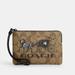 Coach Accessories | Coach Corner Zip Wristlet In Signature Canvas With Halloween Horse And C | Color: Brown | Size: Os