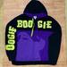 Disney Shirts | Disney Parks Oogie Boogie Zip-Up Hoodie Xxl Nightmare Before Christmas Rare Euc | Color: Black/Purple | Size: Xxl