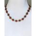 J. Crew Jewelry | J. Crew Vintage Gold Tone Floral Red Stone And Crystal Statement Necklace Euc | Color: Gold/Red | Size: Os