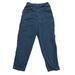 Anthropologie Pants & Jumpsuits | Anthropologie Pants Womens Teal Blue Tie High Rise Crop Snap Pant 4 | Color: Blue | Size: 4