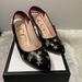 Gucci Shoes | Gucci Black Leather Sylvie Vintage Web Star/ Bee Pumps | Color: Black/Gold | Size: 7.5