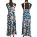 Jessica Simpson Dresses | Jessica Simpson Colorful Floral Print Sleeveless Smocked Back Maxi Dress Sz S | Color: Blue/Pink | Size: S