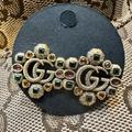 Gucci Jewelry | Gucci Rhinestone Stud Earrings | Color: Gold | Size: Os