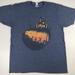 Disney Shirts | Disney T Shirt Sz L Spooky Haunted House Mickey Minnie Goofy Donald Halloween | Color: Blue/Orange | Size: L