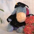 Disney Toys | Disneys Winnie The Pooh Eeyore Class Of 2004 Graduation Stuffed Plush Animal Toy | Color: Black/Blue | Size: Extra Large