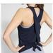 Athleta Tops | Athleta Essence Tie-Back Tank Top, Xs, Navy Blue, Nwt | Color: Blue | Size: Xs