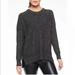 Athleta Sweaters | Athleta Black Marled Perspective Wool Cashmere Pullover Sweater Small | Color: Black/Gray | Size: S