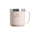 Stanley Classic Legendary Camp Mug 0.35L - Stainless Steel Camping Mug - BPA-Free Thermos Travel Mug For Hot Drinks - Dishwasher Safe - Single Server Brewer Compatible - Rose Quartz