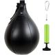 Punching Bag Speed Bags for Boxing - PU Leather Speed Punching Ball - Heavy Duty Boxing Training Bag with Pump and Safety Button for Boxing MMA Muay Thai/3251