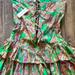 Anthropologie Dresses | Anthropologie Carmella Kelly Green Print Dress Size M New With Tags Never Worn | Color: Green | Size: M