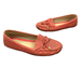 Michael Kors Shoes | Michael Kors Flats Shoes Womens 9 Us Coral Pink Leather Floral Laser Cut Slip On | Color: Pink | Size: 9