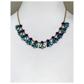 J. Crew Jewelry | J. Crew Blue Crystal Cluster Statement Necklace Nwt | Color: Blue/Gold | Size: Os