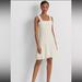 Ralph Lauren Dresses | Lauren Ralph Lauren L92703 White Women's Striped Knit Sleeveless Dress Size Xxl | Color: White | Size: Xxl