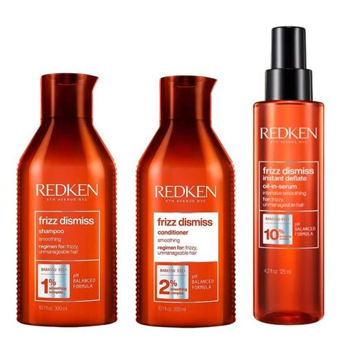 Redken - Frizz Dismiss Bundle Instant Deflate Oil* Haarpflegesets 0,73 l Damen