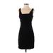 Express Casual Dress - Party Square Sleeveless: Black Print Dresses - Women's Size 4