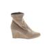 Lane Bryant Boots: Tan Print Shoes - Women's Size 9 Plus - Almond Toe