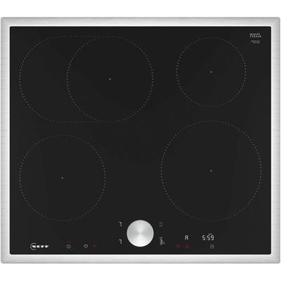 NEFF Induktions-Kochfeld "T56STF1L0", grau (edelstahl), B:58,3cm H:5,5cm T:51,3cm, Kochfelder, mit intuitiver Twist Pad Bedienung