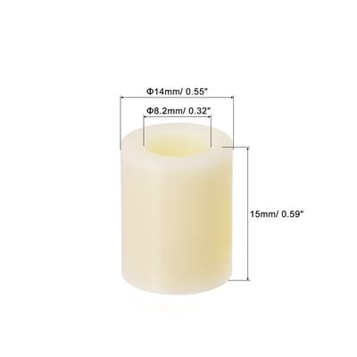 ABS Round Spacer Washer ID L for Screws, Beige