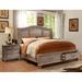 Wury Rustic Brown Solid Wood Storage 2-Piece Platform Bedroom Set by Furniture of America