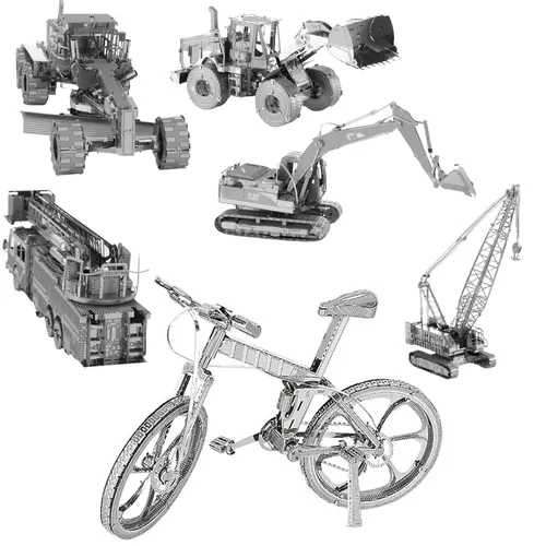 Neue Farm Traktor Bulldozer Auto Berg 3D Metall Puzzle montieren 3D-Modell Kit Spielzeug DIY Puzzles