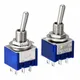 5PCs Miniature Toggle Switch Double Pole Double Throw DPDT (MTS202) ON-ON 120VAC 6A 1/4 Inch