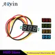 0.28 Inch 2 wires 3 wires 2.5V-40V Mini Digital Voltmeter Voltage Tester Meter Red/Blue/yellow/green